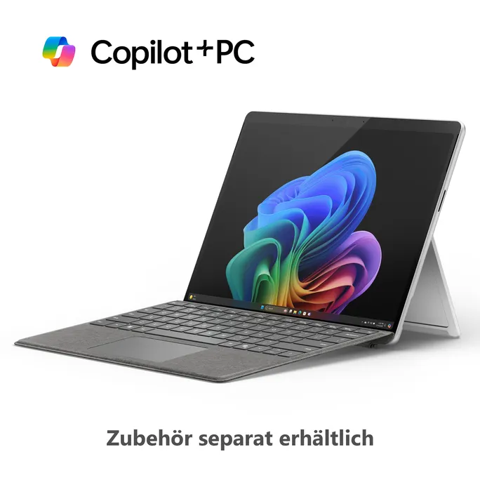 Microsoft Surface Pro (11. Edition) Copilot+ PC 13" 2in1 Platin Snapdragon® X Plus 16GB/512GB SSD Win11 EP2-08345 ohne Netzteil inkl. MS Surface Pro Keyboard mit Slim Pen Sand – Bild 4