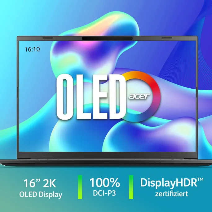 Acer Aspire 16 AI OLED A16-52M-75LW 16" WUXGA+ OLED Core Ultra 7 258V 32GB/1TB Win11 Copilot+ PC – Bild 3