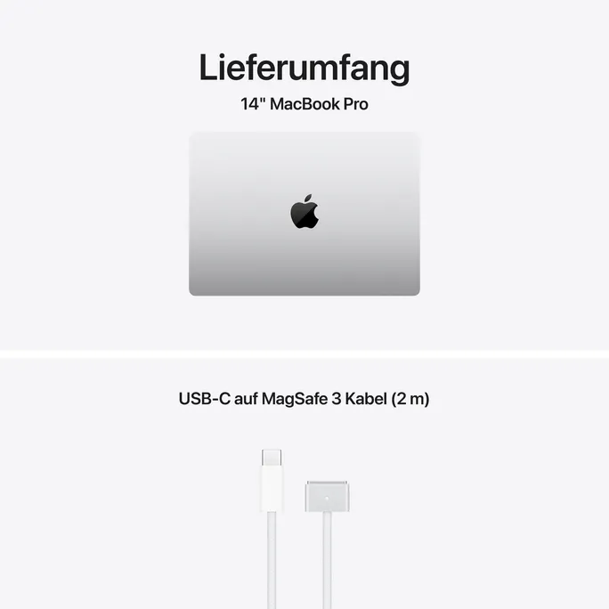 Apple MacBook Pro 14" 2025 M5/32/2TB 10C CPU 10C GPU Silver BTO – Bild 2