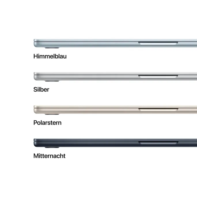Apple MacBook Air 15,3" 2025 M4/24/512GB SSD 10C GPU Mitternacht BTO – Bild 3