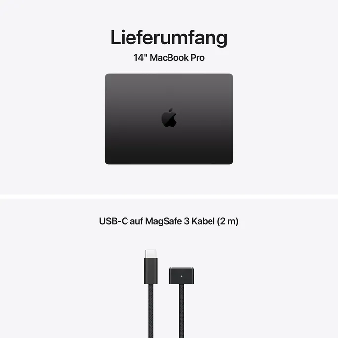Apple MacBook Pro 14" 2025 M5/32/4TB 10C CPU 10C GPU Nanotexturglas Space Schwarz BTO – Bild 2