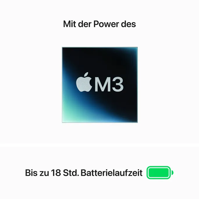Apple MacBook Air 13,6" 2024 M3/24/2TB SSD 10C GPU Mitternacht 70W BTO – Bild 4