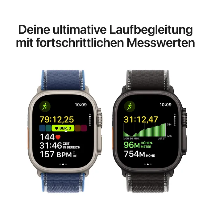 Apple Watch Ultra 3 GPS + Cellular 49mm Black Titanium Case with Black Titanium Milanese Loop - Small – Bild 5