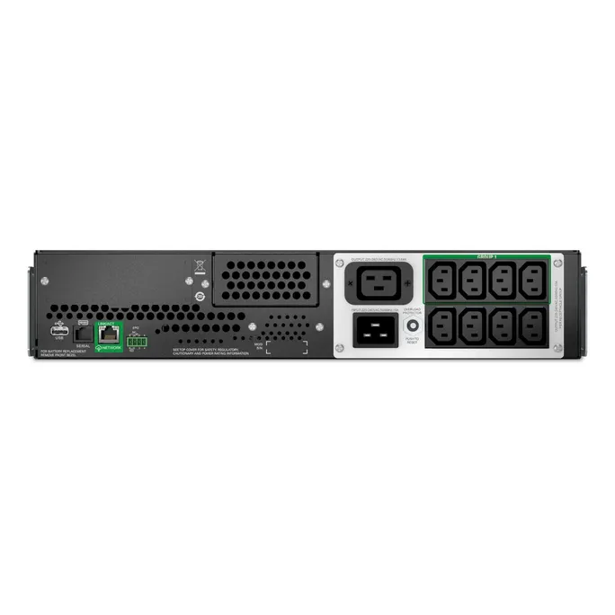 APC Smart UPS SMTL2200RMI2UCNC, 2200VA, Rack, 1x C19, 8x C13, AVR, Display, SmartConnect+Slot, NMC, Überspannungsschutz – Bild 2