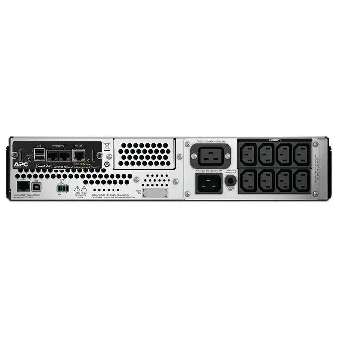 APC Smart UPS SMT2200RMI2UNC, 2200VA, Rack, 2x C19, 8x C13, AVR, Display, NMC, Überspannungsschutz – Bild 2
