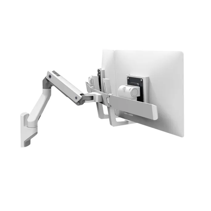 Ergotron HX Dual Monitor Arm für 2 Monitore, Wandhalterung (weiß) – Bild 3