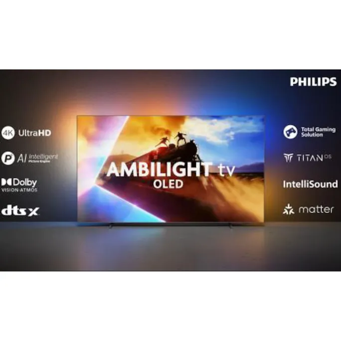 Philips 77OLED760 194cm 77" 4K OLED Ambilight TitanOS Smart TV Fernseher – Bild 2