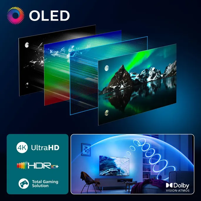 Philips 77OLED760 194cm 77" 4K OLED Ambilight TitanOS Smart TV Fernseher – Bild 5