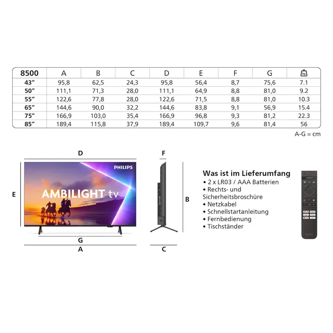 Philips 55PUS8500/12 139cm 55" 4K Ambilight TV – Bild 4