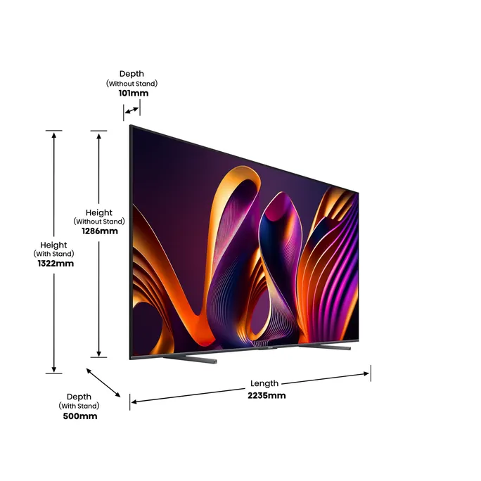 Hisense 100E77NQ PRO 254cm 100" 4K QLED Smart TV Fernseher – Bild 5