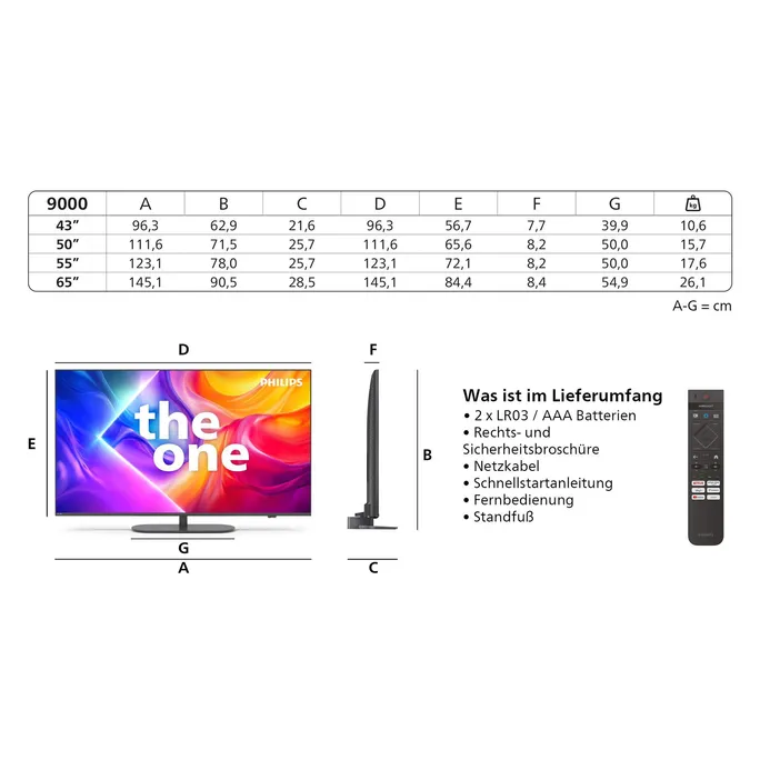 Philips 65PUS9000/12 164cm 65" The One 4K Ambilight TV – Bild 4
