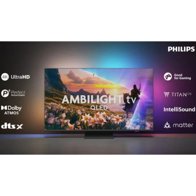 Philips 65PUS8600/12 164cm 65" 4K QLED Ambilight TV 120Hz – Bild 2
