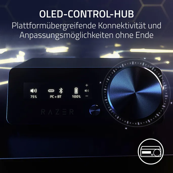 Razer Kraken V4 Pro - Kabelloses Gaming-Headset inkl. OLED-Control-Hub, powered by Razer Chroma™ RGB – Bild 2