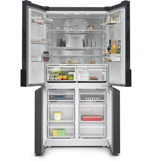 Siemens KF96NAXEA iQ300 Side-by-Side Freistehende Kühl-Gefrier-Kombination – Bild 2
