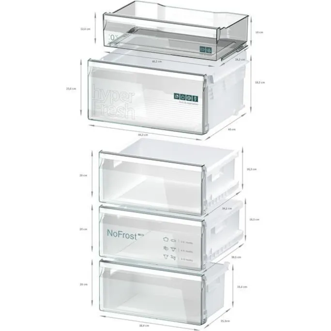 Siemens KG36NXXBF iQ300 Freistehende Kühl-Gefrier-Kombination – Bild 3