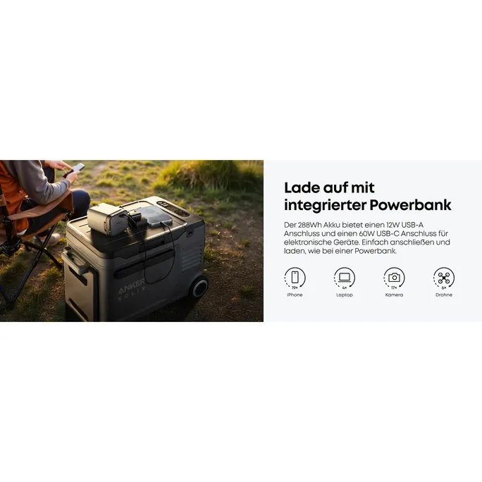 Anker SOLIX EverFrost 2 58L schwarz Kühlbox mit integrierten Akkus – Bild 3