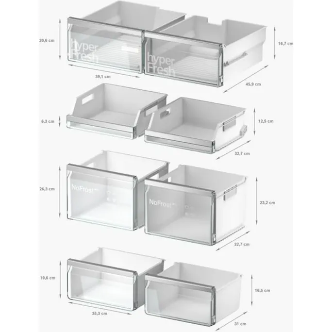 Siemens KF96DPXEA iQ700 Side-by-Side Freistehende Kühl-Gefrier-Kombination – Bild 2