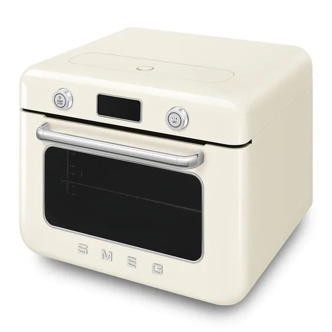 Smeg 50's Style Kombi-Tisch-Dampfbackofen Creme – Bild 4