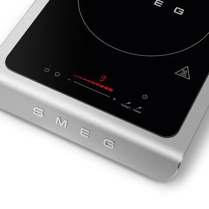 Smeg Portables Tisch-Induktionskochfeld Collezione Aesthetic Weiß-Matt – Bild 5