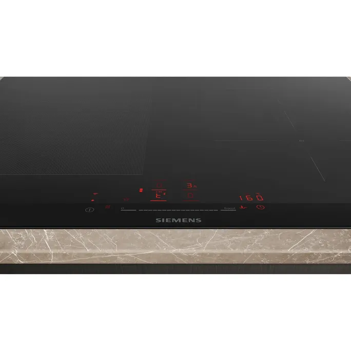 Siemens EX675HEC1E iQ700 Induktionskochfeld 60 cm Schwarz, Mit Rahmen aufliegend – Bild 2