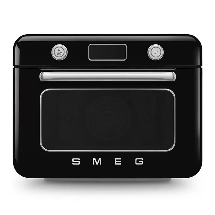 Smeg 50's Style Kombi-Tisch-Dampfbackofen Schwarz
