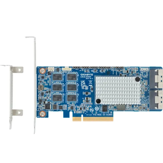 GIGABYTE CRA4961 16-port 12Gb/s PCIe 4.0 x8 RAID Card – Bild 2
