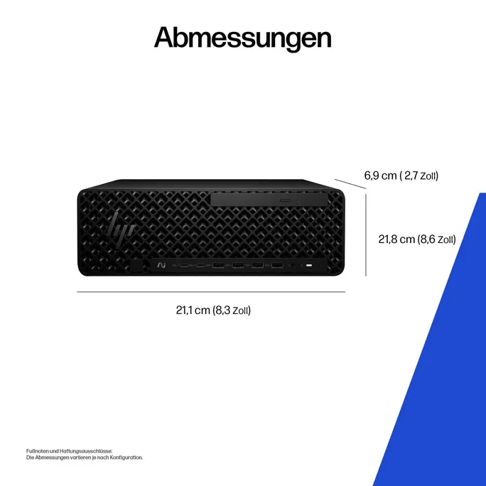 HP Z2 SFF Tower G1i A40M2ET Core Ultra 7 265K RTX A400 32GB/1TB SSD Win11 Pro – Bild 3