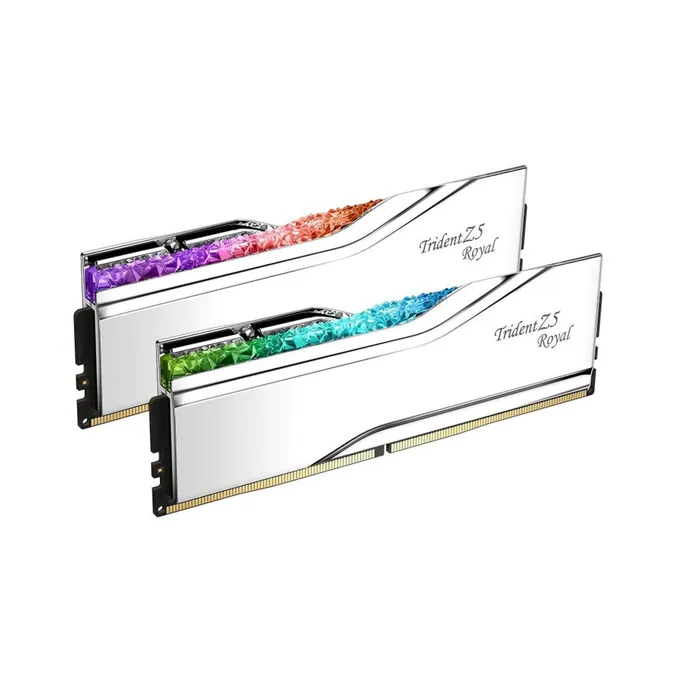 32GB (2x16GB) G.Skill Trident Z5 Royal Silber RGB DDR5-7600 CL36 RAM Speicher Kit – Bild 2