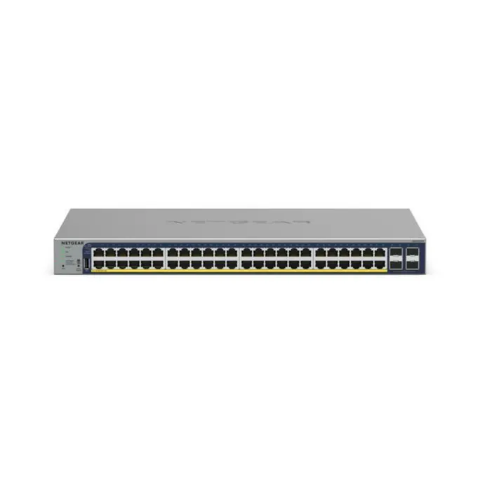 NETGEAR 28-Port PoE Gigabit Ethernet Smart Switch (GS728TP): Managed, optionales Insight-Cloud-Management, 24 PoE+ bei 190 W, 4 1G SFP, Desktop- oder Rack-Befestigung – Bild 2