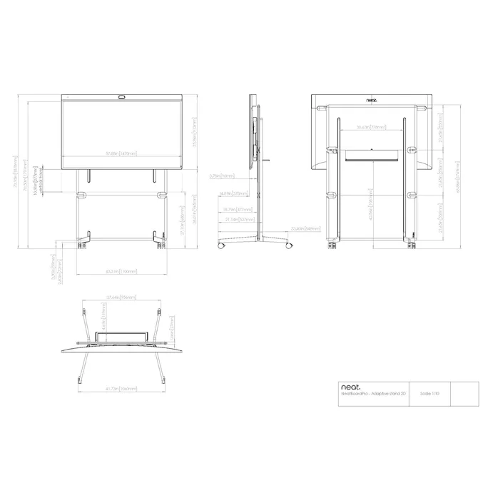 Neat Adaptive Stand (Rollständer) | Neat Board Pro – Bild 2