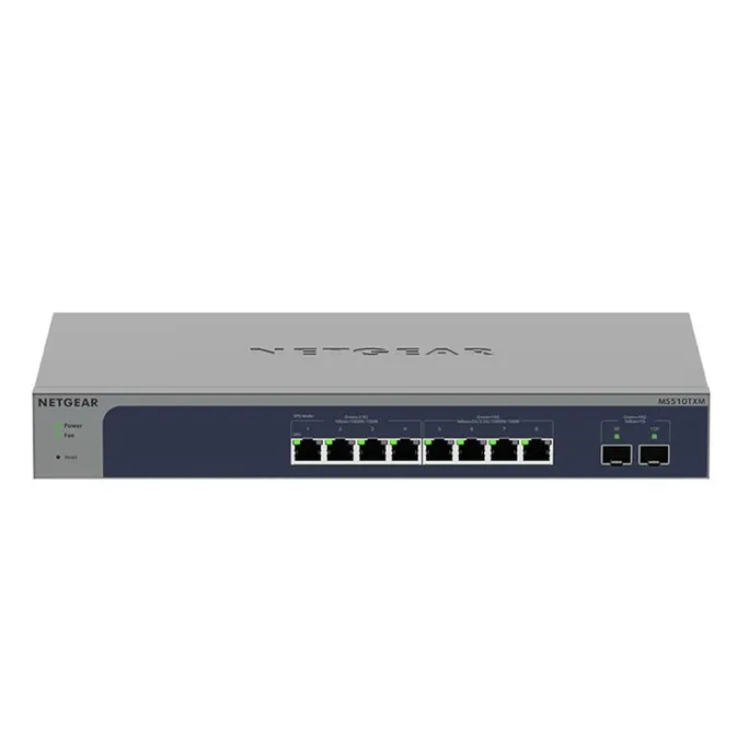NETGEAR MS510TXM 10 Port 10gb Switch | Multi-Gigabit LAN Switch Smart (8X Multi-Gig-Ports, 2X 10G-SFP+, Insight Cloud Management, Desktop oder 19 Zoll Rack-Montage) – Bild 2