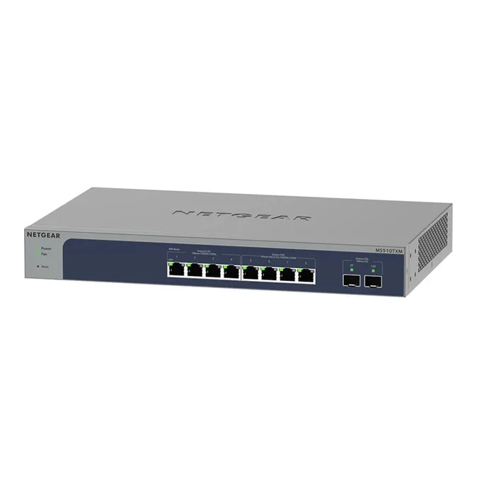 NETGEAR MS510TXM 10 Port 10gb Switch | Multi-Gigabit LAN Switch Smart (8X Multi-Gig-Ports, 2X 10G-SFP+, Insight Cloud Management, Desktop oder 19 Zoll Rack-Montage) – Bild 3