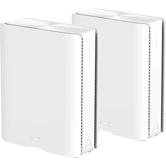 ASUS ZenWiFi BQ16 BE25000 Weiß kombinierbarer Router Home Mesh WiFi 7 System 2er-Pack