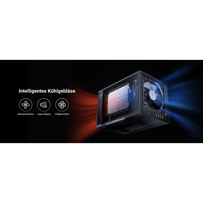 UGREEN NASync DXP4800 Plus NAS System 4-Bay 32TB inkl. 4x Seagate IronWolf ST8000VN002 8 TB – Bild 5