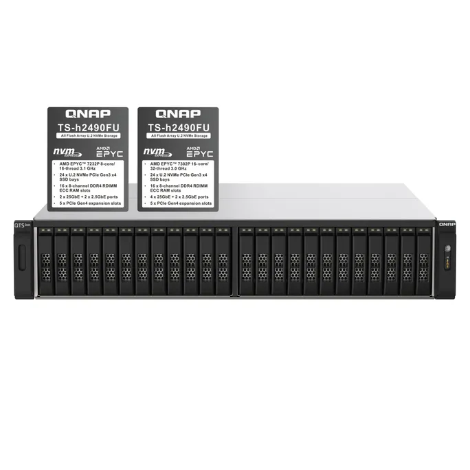 QNAP TS-h2490FU-7232P-64G NAS System 24-Bay – Bild 2