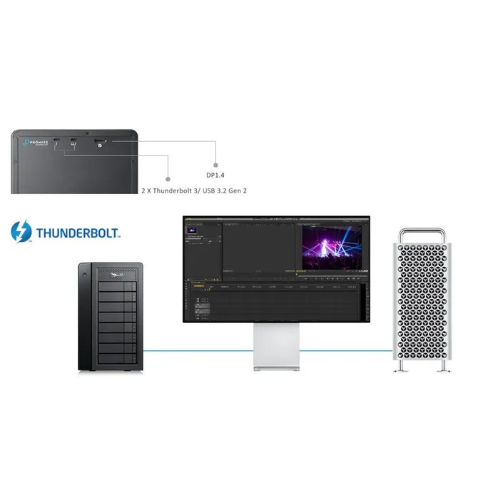 PROMISE Pegasus32 R6 48 TB Thunderbolt 3 RAID – Bild 2