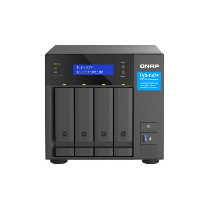 QNAP TVS-h474-PT-8G NAS System 4-Bay Intel Pentium G7400 – Bild 2