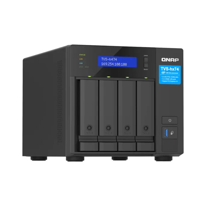 QNAP TVS-h474-PT-8G NAS System 4-Bay Intel Pentium G7400 – Bild 3