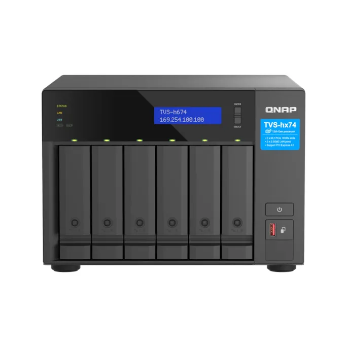 QNAP TVS-h674-i3-16G NAS System 6-Bay – Bild 2