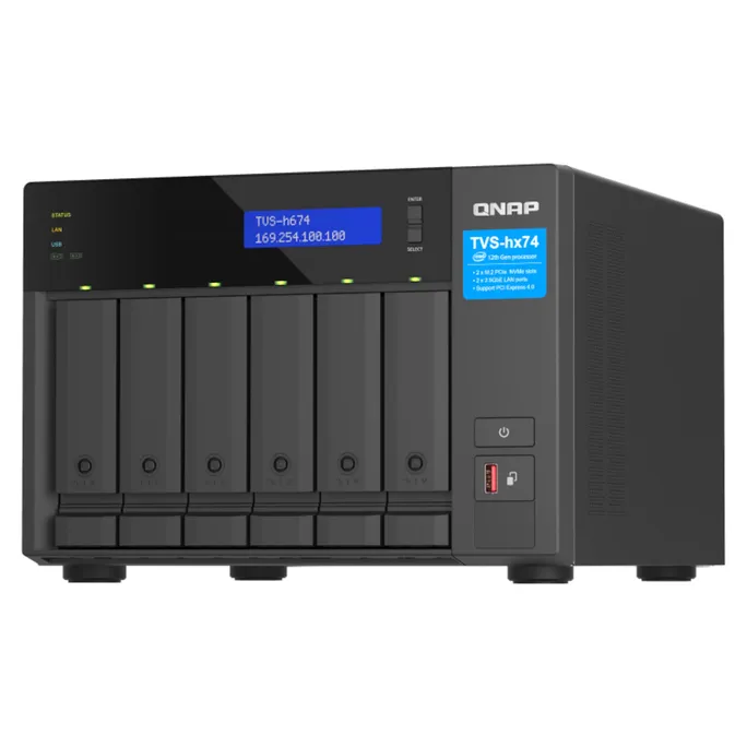QNAP TVS-h674-i3-16G NAS System 6-Bay – Bild 4