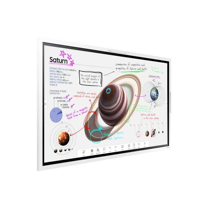 Samsung Flip Pro WM55B 140cm (55") 4K UHD digitales Flipchart Display HDMI/DP – Bild 2