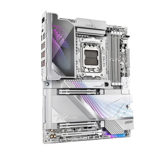 GIGABYTE X870E AORUS MASTER X3D ICE WIFI7 ATX Mainboard Sockel AM5 HDMI – Bild 4