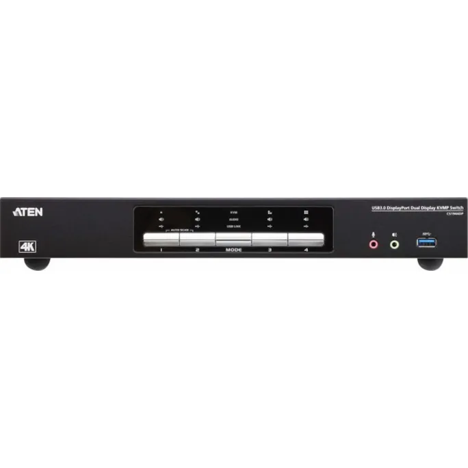 Aten CS1944DP 4-Port USB 4K Dual Display-Port Kabel KVMP Switch + USB3.0 Periph. – Bild 2