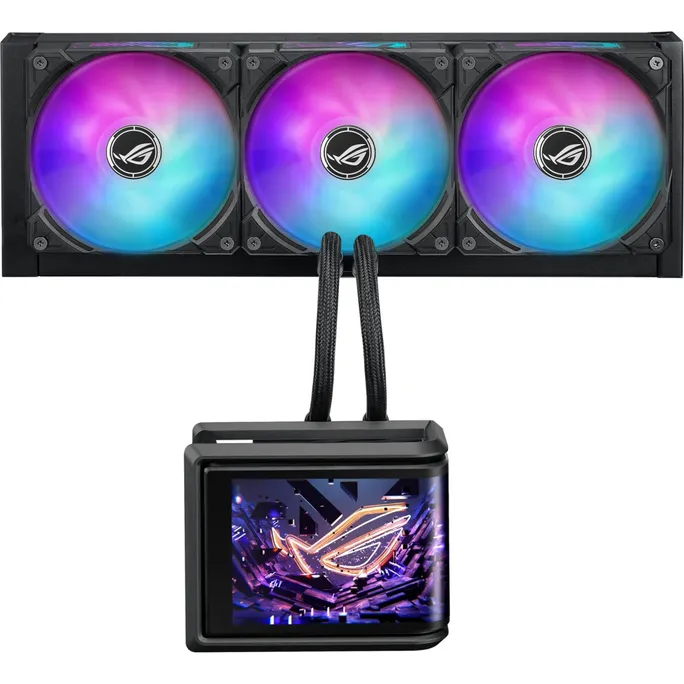 ASUS ROG RYUO IV SLC 360 ARGB Komplettwasserkühlung für AMD und Intel CPUs schwarz – Bild 2