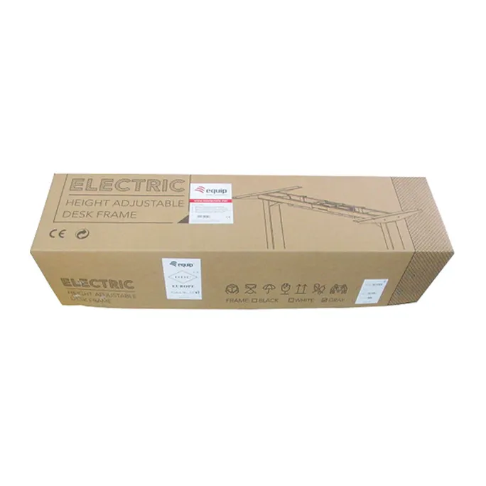 EQUIP 650804 ERGO Elektrisches-Sitz-Steh-Tischgestell, Doppelmotor, Weiss – Bild 2