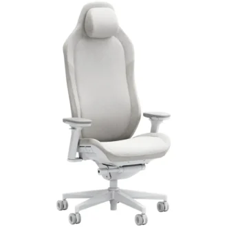 Fractal Refine Gaming Chair Fabric Light/ Hellgrau | Synchro-Tilt Mechanismus, Rückenlehne mit integrierter Lordosenstütze