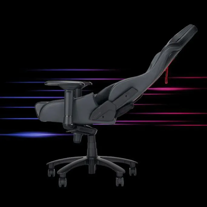 ASUS ROG Chariot X Gaming-Stuhl - Aura RGB Beleuchtung, 4D-Armlehnen, Schwarz – Bild 3