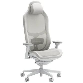 Fractal Refine Gaming Chair Mesh Light/ Hellgrau | Synchro-Tilt Mechanismus, Rückenlehne mit integrierter Lordosenstütze