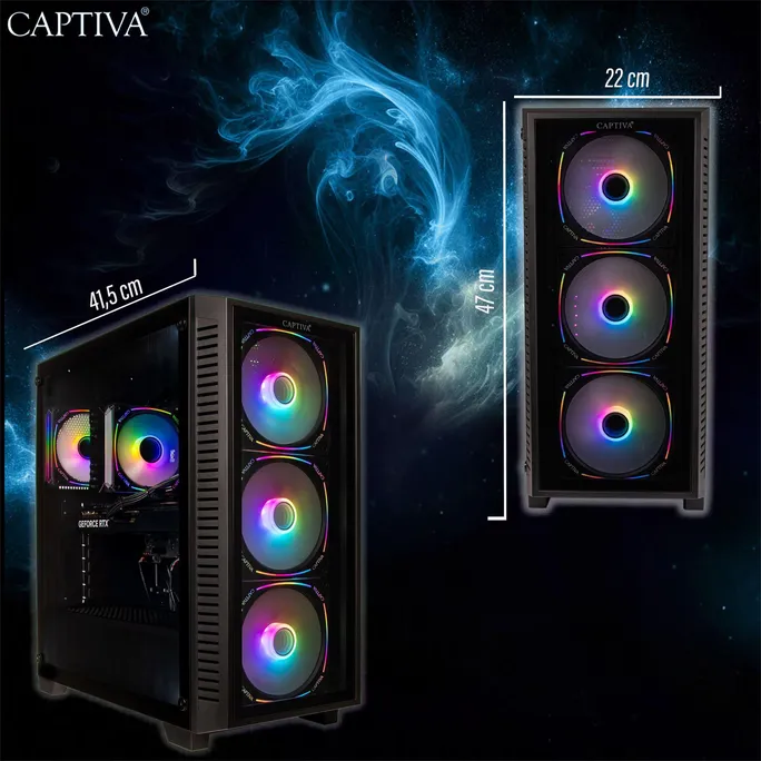 Captiva PC Highend Gaming R98-664 Ryzen 7 7800X3D 32GB/1TB SSD RTX 5070Ti Win11 – Bild 5