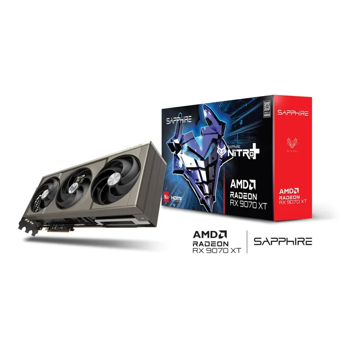 SAPPHIRE NITRO+ AMD Radeon™ RX 9070 XT GAMING OC Grafikkarte 16GB GDDR6 HDMI/DP – Bild 2